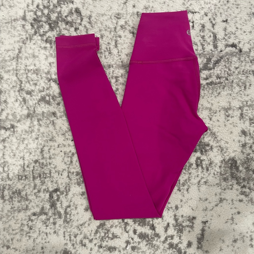 Lululemon Wunder Train High-Rise Tight 28” Ripened Raspberry - Picture 3 of 4